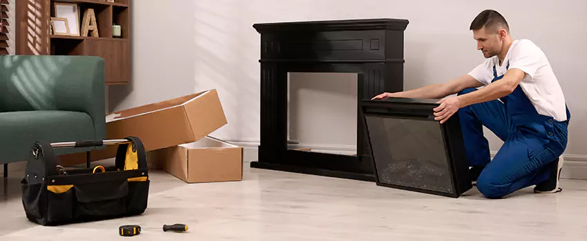 Old Rusted Metal Fireplace Repair And Replacement in Farmington, MO